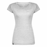 Salewa Puez Melange Dry T-Shirt Womens Бяло Меланж Атлетика