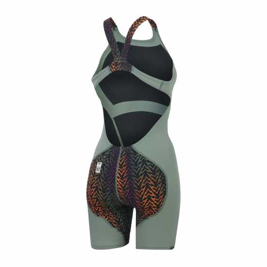 Speedo Ignitkneeskin Ld00 Зелен/Оранжев Цели бански и рокли