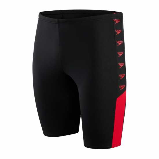 Speedo Мъжки Плувен Клин Bm Logo Jammer Mens Черно/Червено Мъжки плувни шорти и клинове