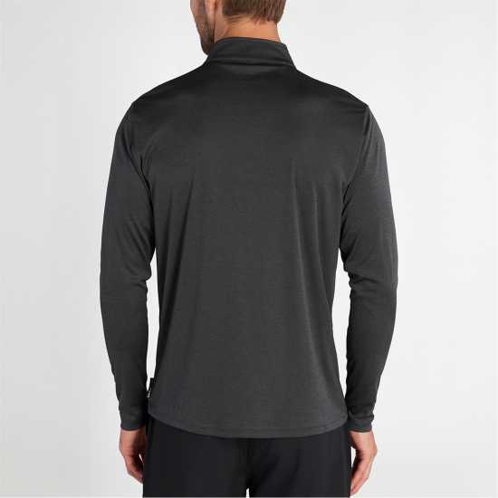 Dkny Мъжко Горнище С Цип Kensington Quarter Zip Top Mens Charcoal Marl Мъжки пуловери и жилетки