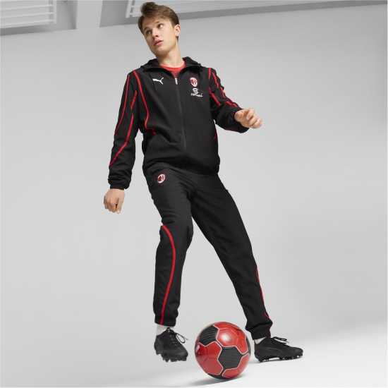 Puma Тъкано Горнище Ac Milan Prematch Woven Jacket 2024 2025 Adults  Мъжки грейки