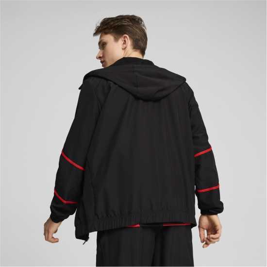 Puma Тъкано Горнище Ac Milan Prematch Woven Jacket 2024 2025 Adults  Мъжки грейки