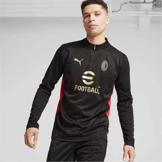 Puma Ac Milan Quarter Zip Training Top 2024 2025 Adults  Мъжки ризи