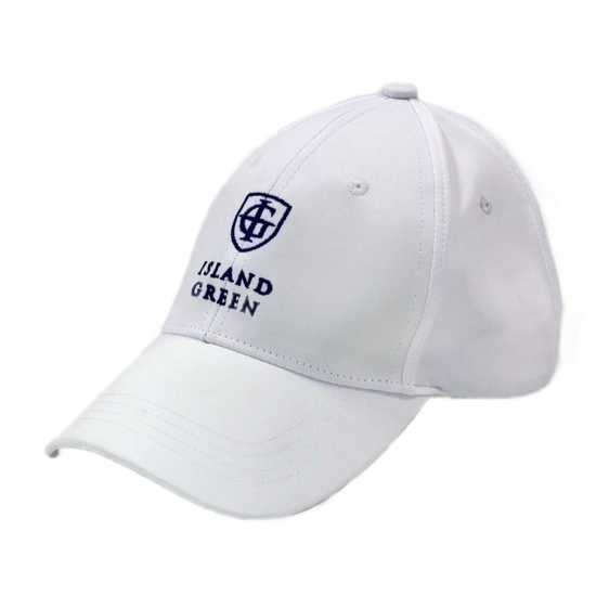 Island Green Baseball Cap Mens White 