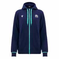 Macron Scotland Rugby Union Full Zip Hoodie 2024 Womens  Дамски суичъри и блузи с качулки