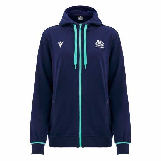 Macron Scotland Rugby Union Full Zip Hoodie 2024 Womens  Дамски суичъри и блузи с качулки