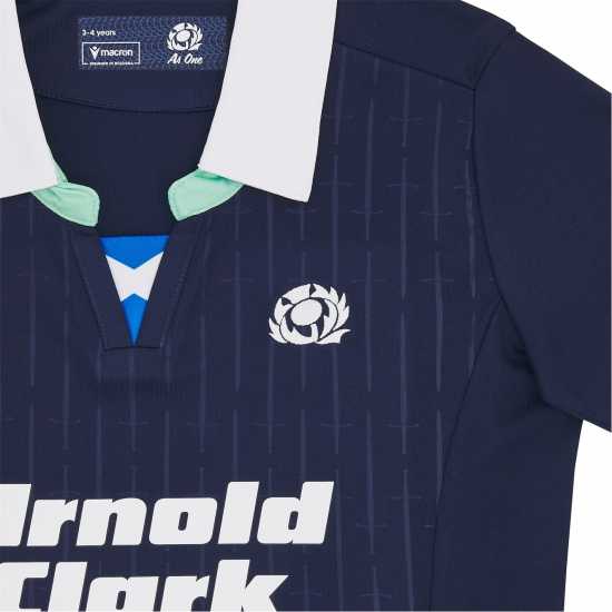 Macron Домакинска Футболна Фланелка Scotland Rugby Home Shirt 2024 Infants  