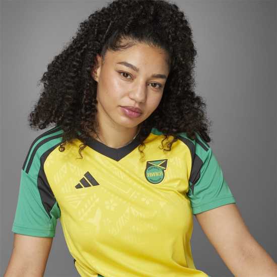 Adidas Домакинска Футболна Фланелка Jamaica Home Shirt 2024 Womens  Дамско облекло плюс размер