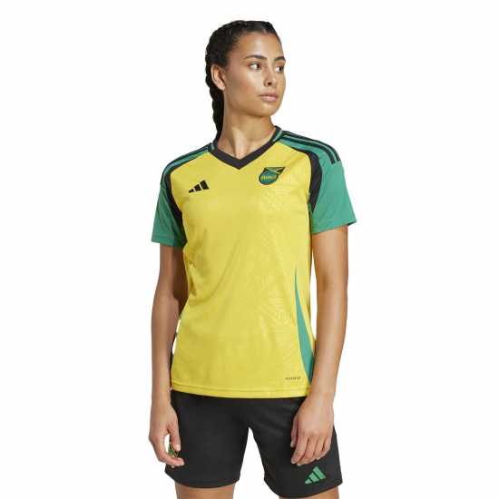 Adidas Домакинска Футболна Фланелка Jamaica Home Shirt 2024 Womens  Дамско облекло плюс размер