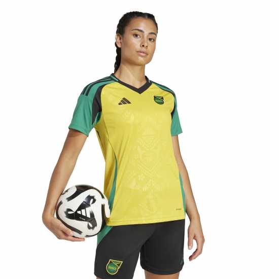 Adidas Домакинска Футболна Фланелка Jamaica Home Shirt 2024 Womens  Дамско облекло плюс размер