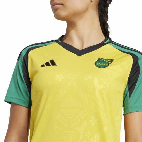 Adidas Домакинска Футболна Фланелка Jamaica Home Shirt 2024 Womens  Дамско облекло плюс размер