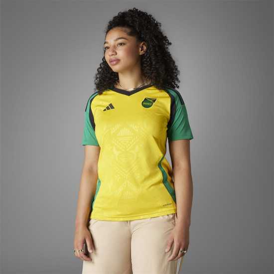 Adidas Домакинска Футболна Фланелка Jamaica Home Shirt 2024 Womens  Дамско облекло плюс размер