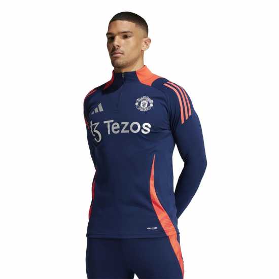 Adidas Manchester United Tiro 24 Training Top 2024 2025 Adults Черно Мъжко облекло за едри хора