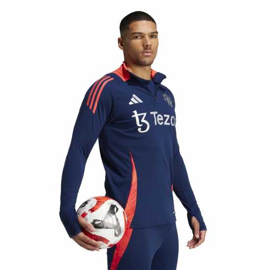 Adidas Manchester United Tiro 24 Training Top 2024 2025 Adults Черно Мъжко облекло за едри хора