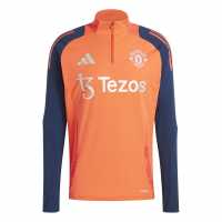 Adidas Manchester United Tiro 24 Training Top 2024 2025 Adults ярко червено/индиго Мъжки горнища с цип