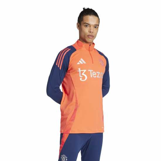 Adidas Manchester United Tiro 24 Training Top 2024 2025 Adults ярко червено/индиго Мъжки горнища с цип