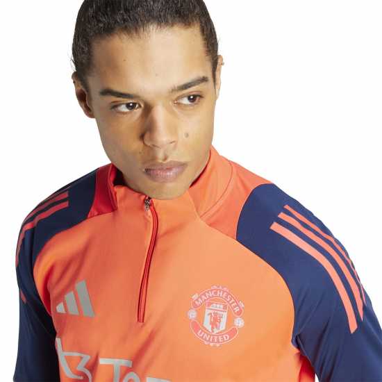 Adidas Manchester United Tiro 24 Training Top 2024 2025 Adults ярко червено/индиго Мъжки горнища с цип