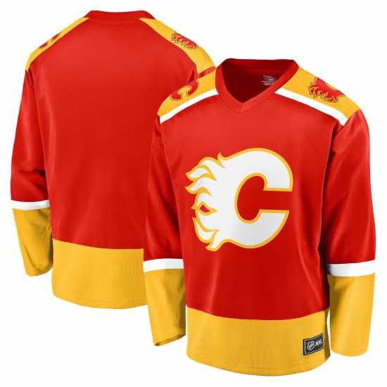 Мъжка Фланелка Домакин Nhl Home Jersey Mens Калгари Флеймс Хокей на лед