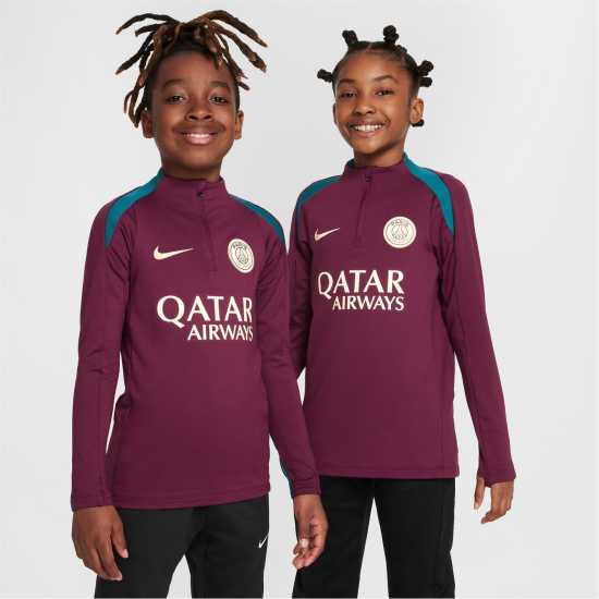 Nike Paris Saint Germain Away Drill Top 2024 2025 Juniors  Детски горнища с цип