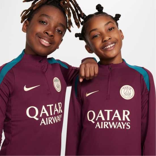 Nike Paris Saint Germain Away Drill Top 2024 2025 Juniors  Детски горнища с цип