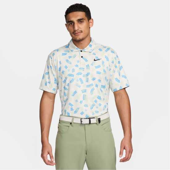 Nike Tour Men's Dri-FIT Golf Polo Светло костюм/Черно Голф горнища за мъже