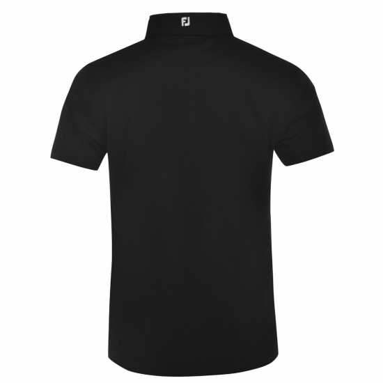 Footjoy Мъжка Блуза С Яка Solid Polo Shirt Mens Черно Мъжки тениски с яка