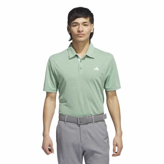 Adidas Мъжка Блуза С Яка Heather Polo Shirt Mens  