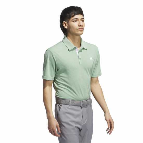 Adidas Мъжка Блуза С Яка Heather Polo Shirt Mens  