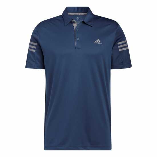 Adidas Мъжко Поло Райе 3 Stripe Polo Shirt Mens Морска синьо Мъжки тениски с яка