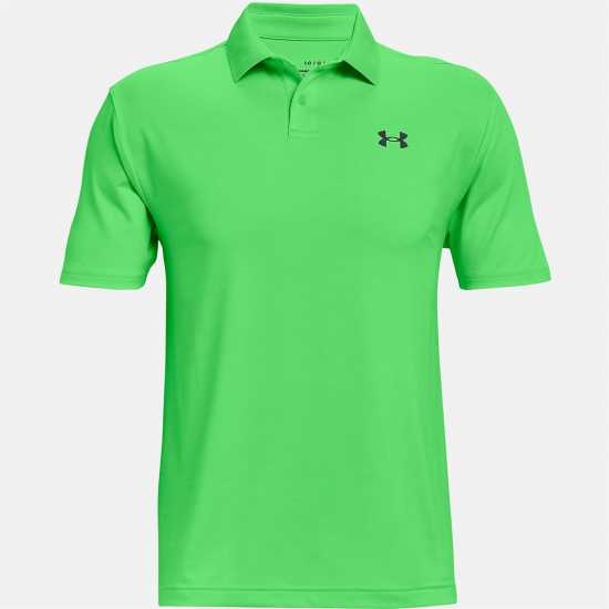 Under Armour Мъжка Блуза С Яка Performance Polo Shirt Mens Неон зелено Мъжко облекло за едри хора