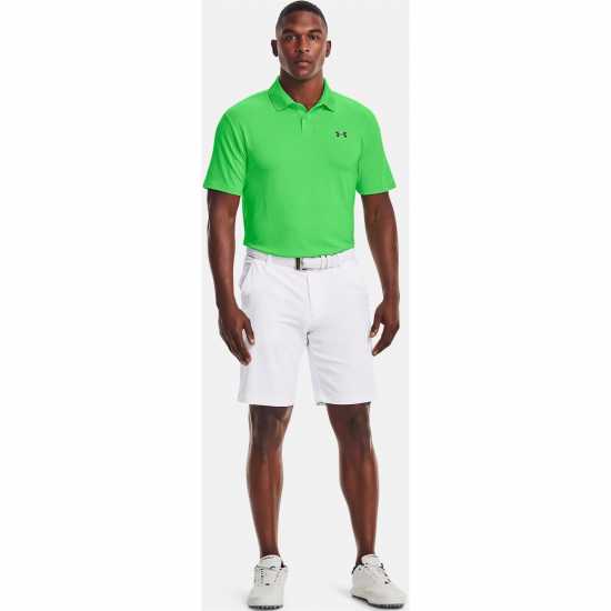 Under Armour Мъжка Блуза С Яка Performance Polo Shirt Mens Неон зелено Мъжко облекло за едри хора