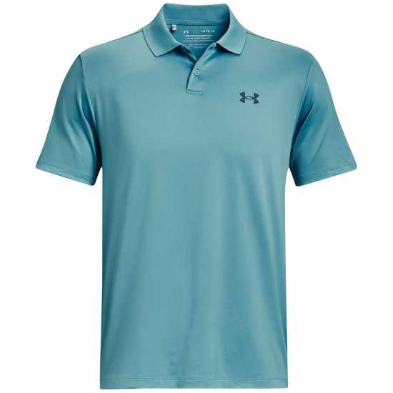 Under Armour Мъжка Блуза С Яка Performance Polo Shirt Mens Still Water Мъжко облекло за едри хора