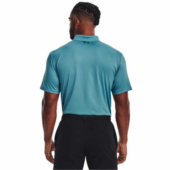 Under Armour Мъжка Блуза С Яка Performance Polo Shirt Mens Still Water Мъжко облекло за едри хора