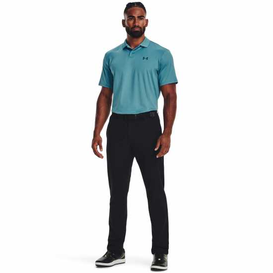 Under Armour Мъжка Блуза С Яка Performance Polo Shirt Mens Still Water Мъжко облекло за едри хора