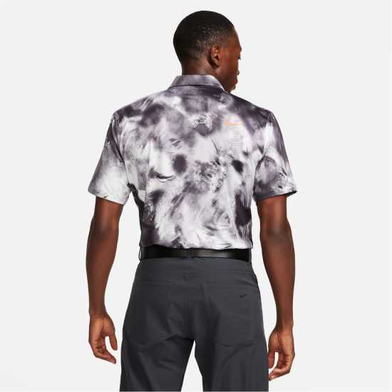 Nike Tour Men's Dri-FIT Golf Polo Черно/Оранжево Голф горнища за мъже