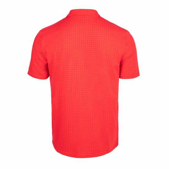 Sale Slazenger Check Golf Polo Mens Flame Scarlet Мъжко облекло за едри хора