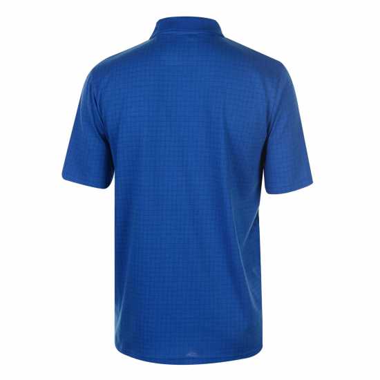 Slazenger Check Golf Polo Mens Морска синьо Мъжко облекло за едри хора