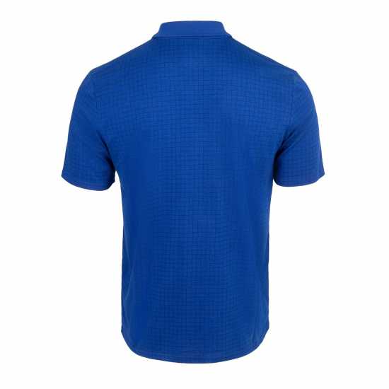 Slazenger Check Golf Polo Mens Кралско синьо Мъжко облекло за едри хора