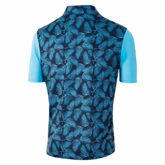 Island Green Fern Print Polo Sn99 Морска синьо Голф панталони за мъже