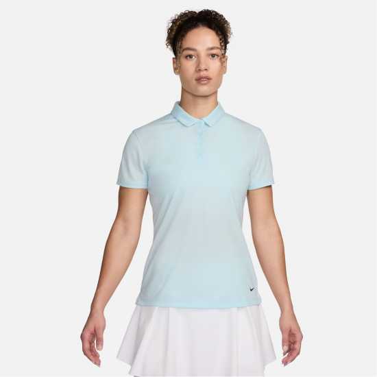 Nike Dri-FIT Victory Women's Golf Polo Glcr Blue/Blk Дамски тениски с яка