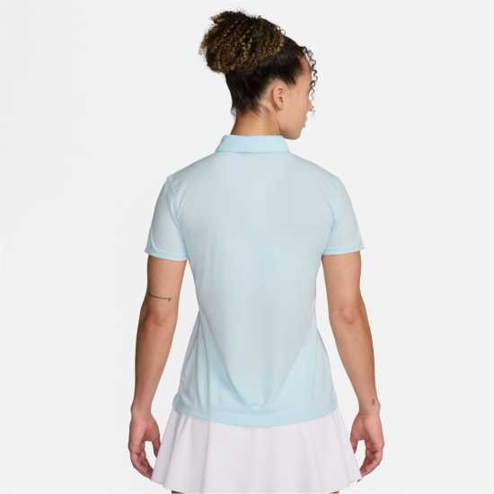 Nike Dri-FIT Victory Women's Golf Polo Glcr Blue/Blk Дамски тениски с яка