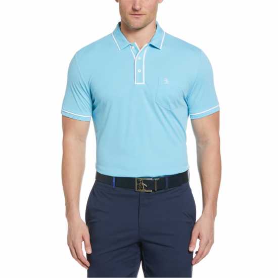 Блуза С Яка Original Penguin Golf Earl Polo Shirt Водолей Мъжко облекло за едри хора