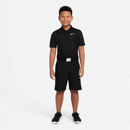 Nike Dri-FIT Victory Big Kids' (Boys') Golf Polo Shirt Черно/Бяло Детски тениски тип поло