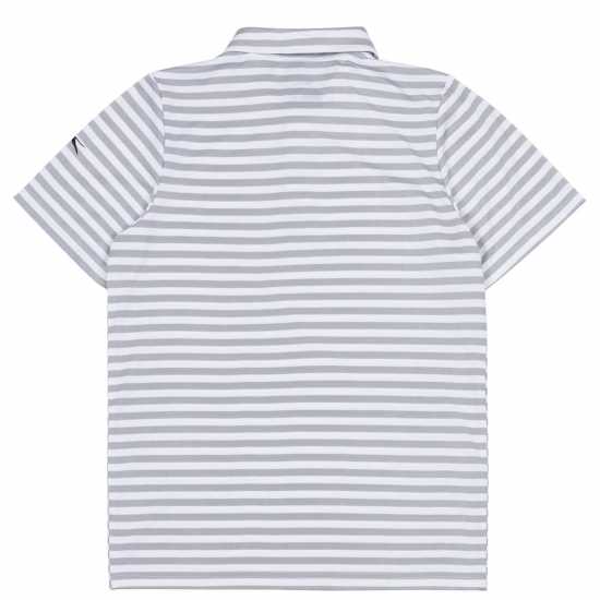 Slazenger Детска Блуза С Яка Stripe Polo Shirt Junior Бяло Детски тениски тип поло