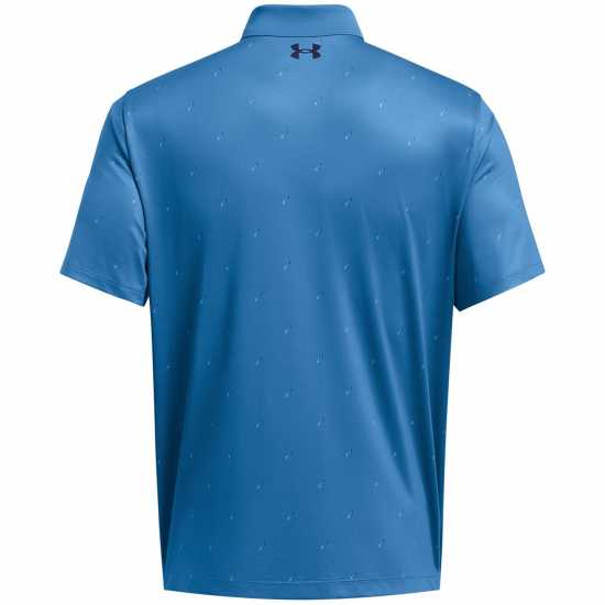 Under Armour Perf 3.0 Printed Polo Фотон Син Голф горнища за мъже