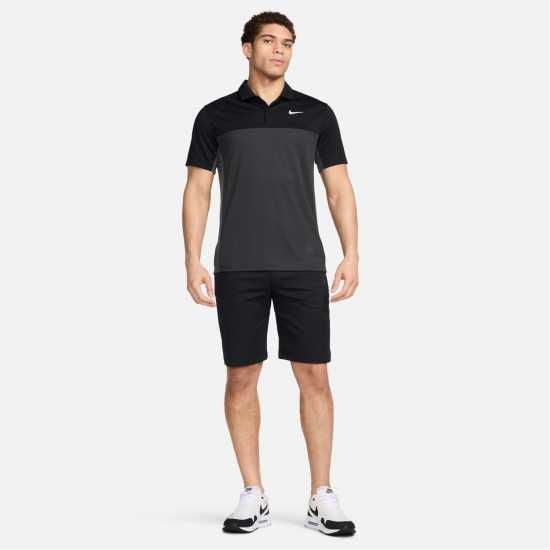 Nike Victory+ Men's Dri-FIT Golf Polo Черно/Желязно сиво Голф горнища за мъже