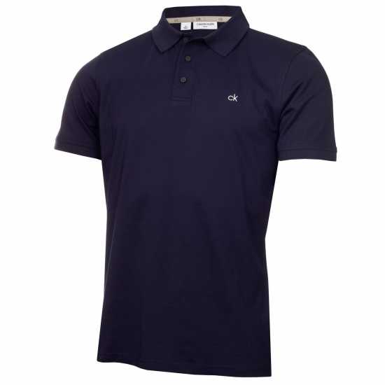 Блуза С Яка Calvin Klein Golf Polo Shirt Морска синьо Мъжки тениски с яка