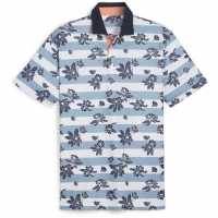 Puma Мъжка Блуза С Яка Pique Garden Polo Shirt Mens Синьо/Морско синьо Голф облекло