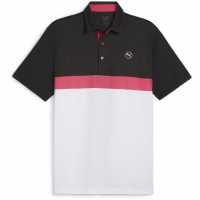 Puma Мъжка Блуза С Яка Pure Colorblock Polo Shirt Mens Бялосияйно/Пб Голф горнища за мъже