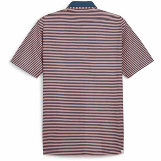 Puma Мъжко Поло Райе Pure Stripe Polo Shirt Mens Океанска тропика Голф горнища за мъже